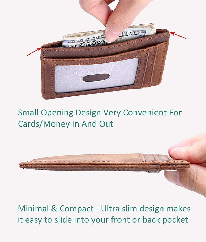 KB Antler Logo Leather Embossed Wallet