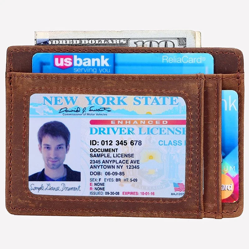 KB Antler Logo Leather Embossed Wallet